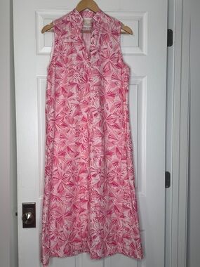 Sail to Sable pink floral maxi dress